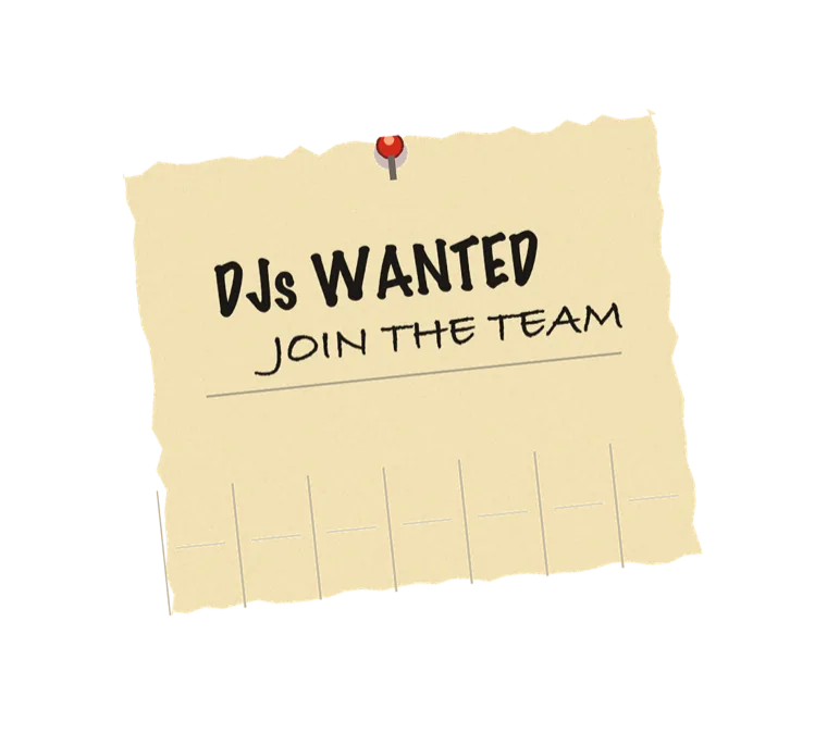 DJs wanted — join the team